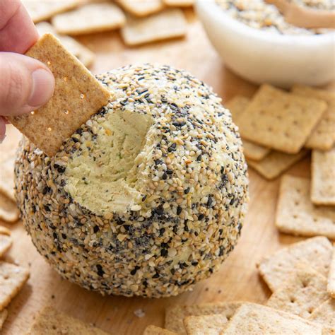 Everything Bagel Cheese Ball Recipe Make Ahead Friendly