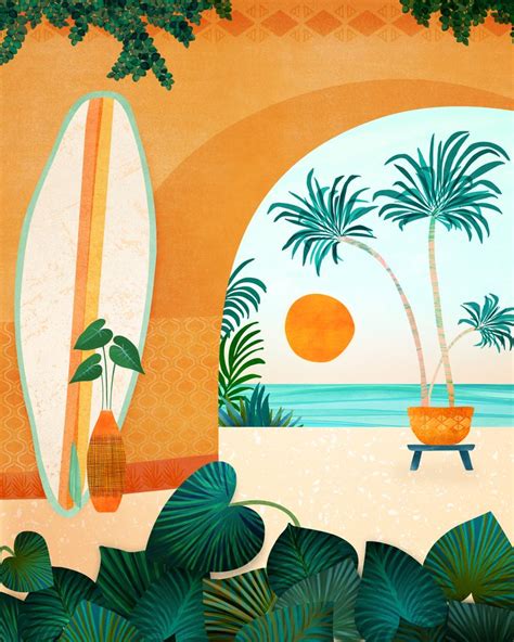 Pin By Aleta Magliocchetti On Diy Tropical Art Print Tropical Art