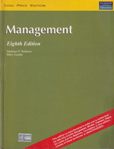 Management Stephen P Robbins Mary Coulter Pearson