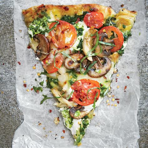 Grilled Pesto Pizza And Chicken Mozzarella And Ricotta Recipe Myrecipes