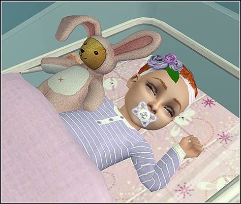 Ts2 Theraven 3t2 Rose Headband For Infants Thesims2 Sims Baby