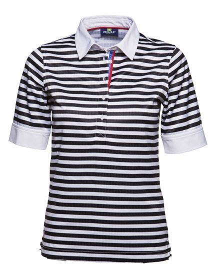 Daily Sports Lilian Short Sleeve Stripe Polo Navywhite Golf4her