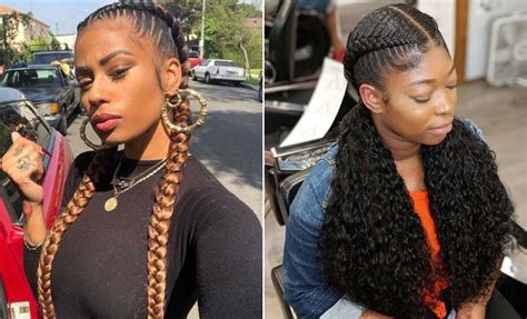 Fall for this quick front braid. 23 Stylish Ways to Wear 2 Feed in Braids | Page 2 of 2 ...