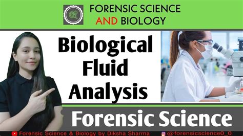 Forensic Biological Fluid Examination Forensic Biology Youtube
