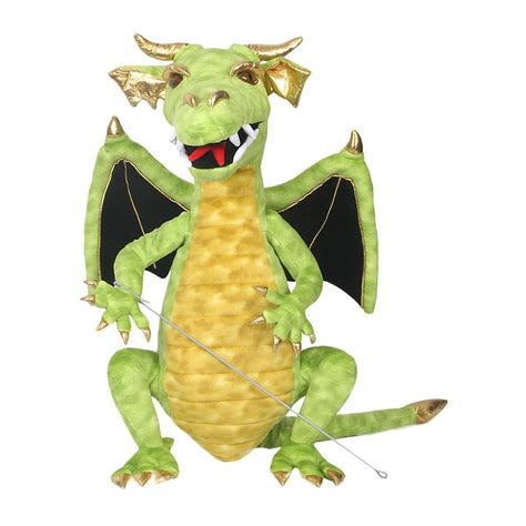 Enchanted Dragon Puppet Green Toy Sense
