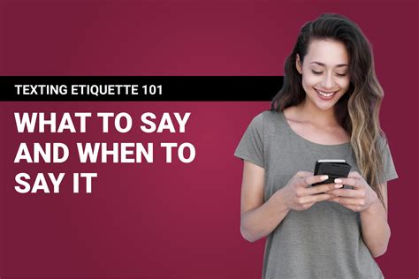 Texting Etiquette 101 What To Say And When To Say It Text Calibur