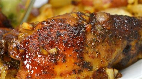 I could climb mountains for this chicken. Honey-Garlic Slow Cooker Chicken Thighs Recipe - Allrecipes.com