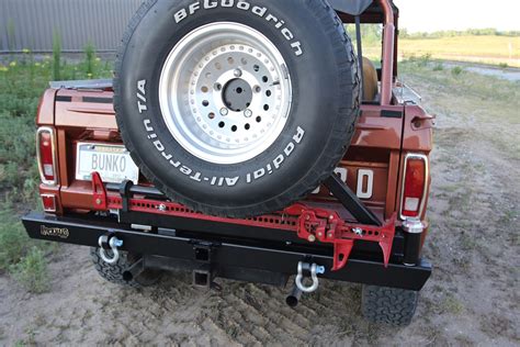 Rock Hard 4x4™ Patriot Series Rear Bumper With Tire Carrier For Ford