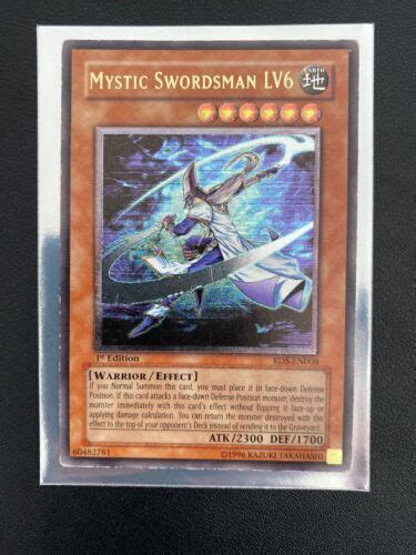 Yugioh Mystic Swordsman Lv6 Ultimate Rare 1st Edition Rds En008 Ebay