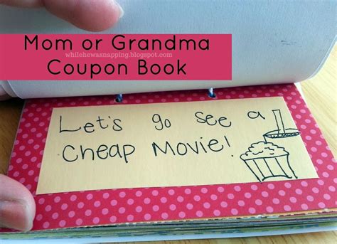 Share a cookie with mommy. Mom or Grandma Gift - Activity Coupons (Free Printable ...