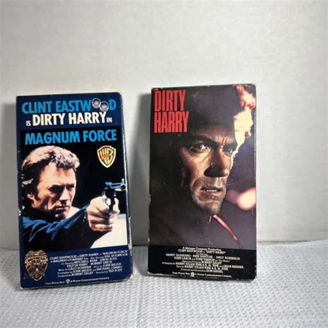 CLINT EASTWOOD ACTION VHS Lot Of 2 Dirty Harry Magnum Force 10 00