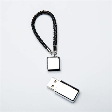 Braided Leather Usb Keychain Black By Nordvik Touch Of Modern