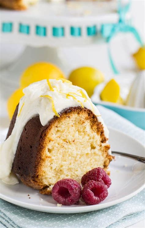 Lemon Cream Cheese Pound Cake With Frosting Spicy Southern Kitchen