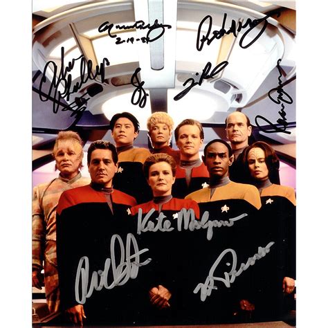 Star Trek Voyager Cast Signed Autographed Movie 8 X 10 Reprint Photo Mint Condition Star