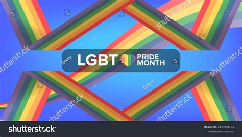 Happy Pride Month Horizontal Banner Pride Stock Vector Royalty Free