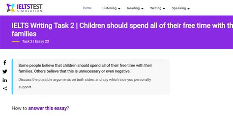 Ielts Writing Task 2 Children Should Spend All Of Their Free Time