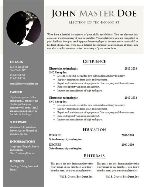 Downloadable.docx files for any text editor. Free cv template #681 - 687 • Get A Free CV