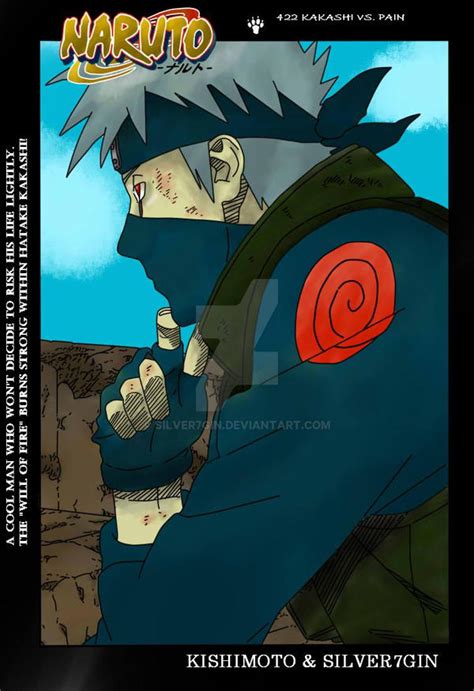 Naruto 422 Kakashi Vs Pain Manga Cover Page By Silver7gin On Deviantart