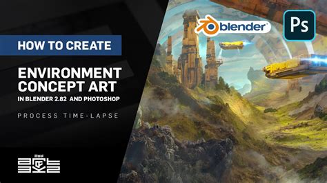 How To Create Environment Concept Art In Blender 282 And Photoshop