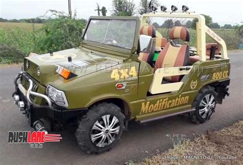 Maruti 800 modified into Mahindra Thar by local mechanic for Rs 92k - Video