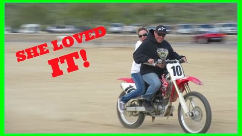 Her First Dirt Bike Ride Youtube