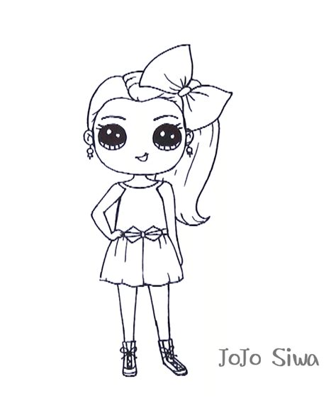 Free Printable JoJo Siwa Coloring Pages