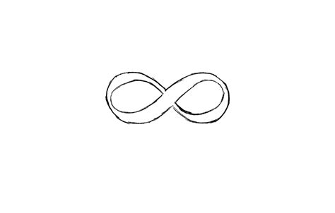 Infinity Symbol Sketch Outline Infinity Symbol Clear Etsy