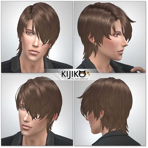 My Sims 4 Blog Gloomy Bangs Hair For Males By Kijiko