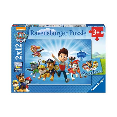 Ravensburger 07586 Puzzle Ryder Und Die Paw Patrol 2x12 Teile