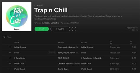 Keep these tips in mind to get followers on the spotify playlist be original and not a photocopy when you have got a new idea for a playlist, do a quick search on spotify to see if it's already covered. Submit to Get Featured on Trap N Chill Spotify Playlist ...