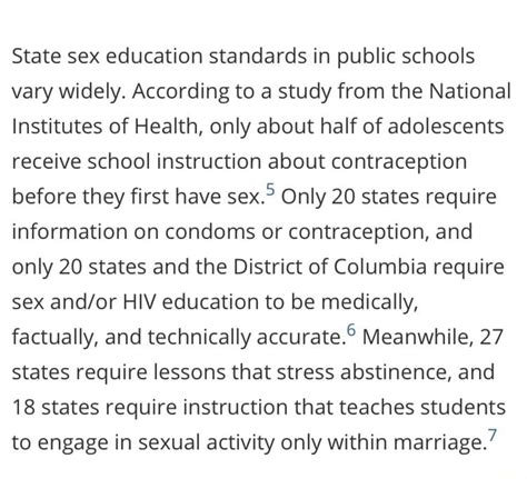 State Sex Education Standards In Public Schools Vary Widely According