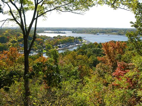 Downtown Saugatuck Viewed From Mount Baldhead Michael Zale Flickr