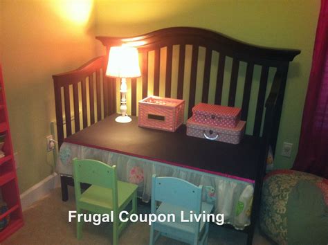 Reuse A Crib Into A Childs Desk With This Do It Yourself Easy Craft
