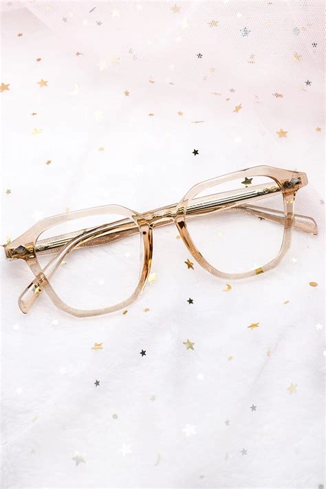 Ch2806 Square Yellow Eyeglasses Frames Leoptique
