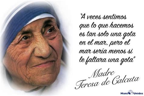 Frase De Reflexión De Madre Teresa De Calcuta Frases De La Madre