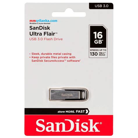 Sandisk Ultra Flair 16gb Usb 30 Flash Drive