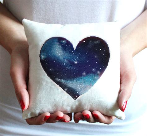 Galaxy Valentine Heart Pillow Free Shipping Valentines Day Pillow