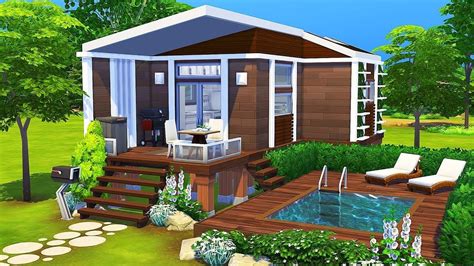 Luxurious Tiny House 🌲 The Sims 4 Speed Build Sims 4 House Design Sims House Design Sims