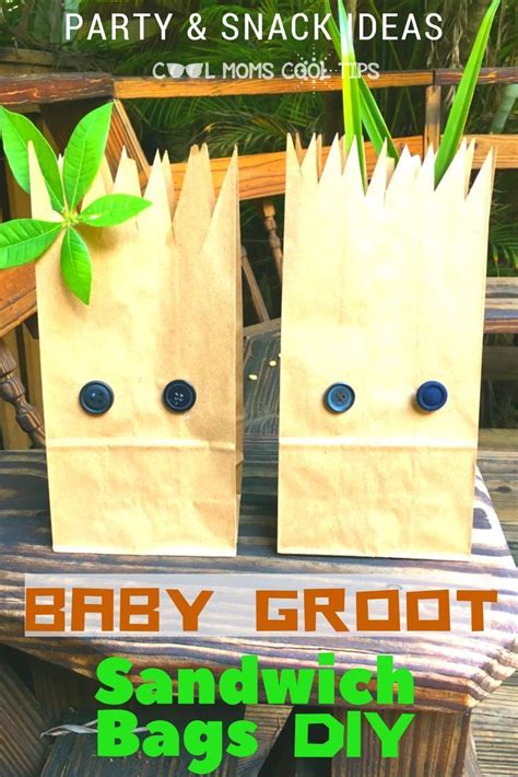 Baby Groot Sandwich Bag Diy Cool Moms Cool Tips