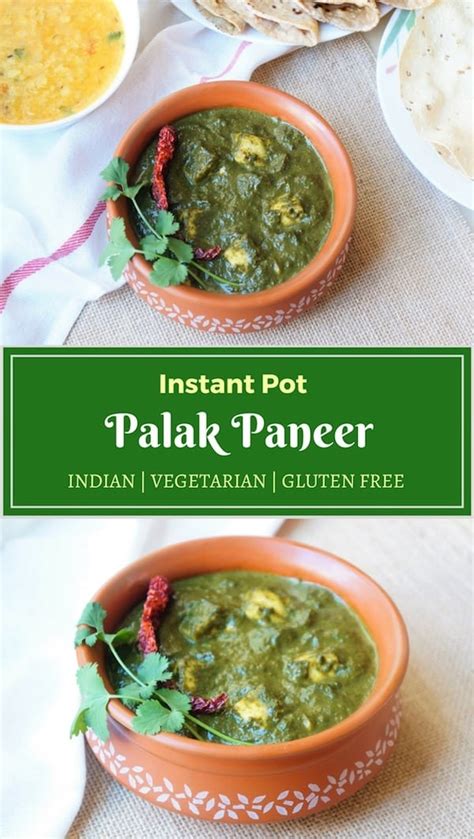 Palak Paneer Instant Pot Pressure Cooker Piping Pot Curry