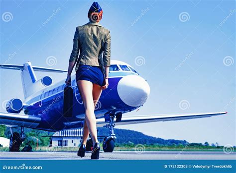 Profession Stewardess Air Hostess Female Flight Attendant Air