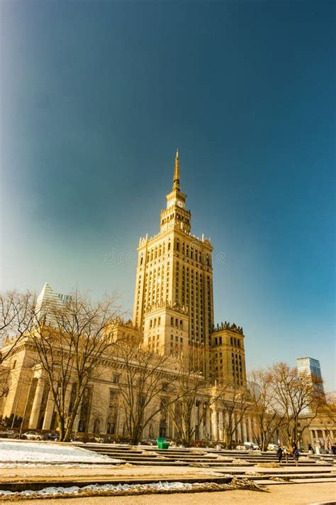 Warsaw Palace Of Culture And Science Stock Photo Image Of Modern