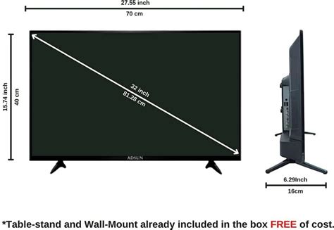 70 Inch Tv Dimensions Size Weight Viewing Distance A 54 Off
