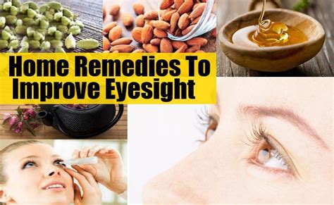 home remedies to improve eyesight naturally