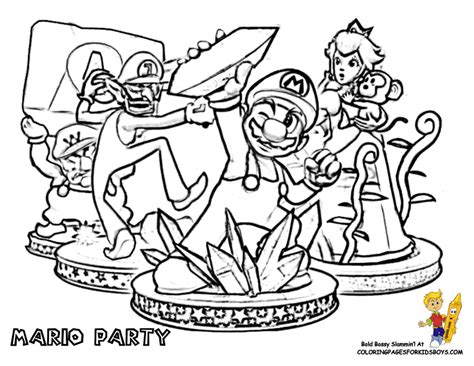 Https://tommynaija.com/coloring Page/mario Party Coloring Pages
