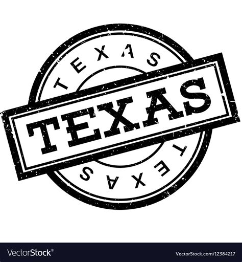 Texas Rubber Stamp Royalty Free Vector Image Vectorstock