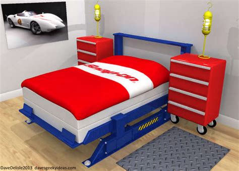Race car bedroom ideas are really very popular. Auto Mechanic Bedroom Sets : car bedroom set