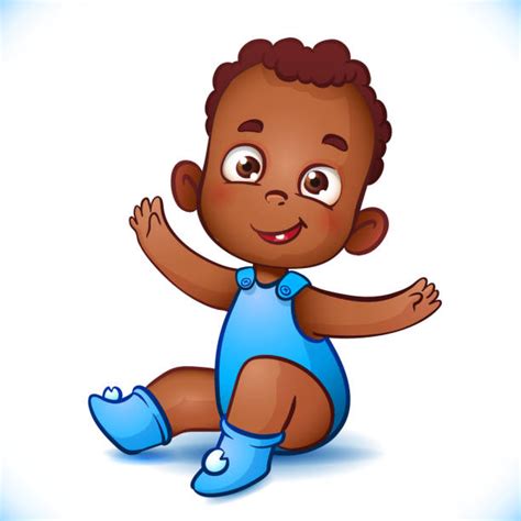Royalty Free African American Baby Clip Art Vector Images