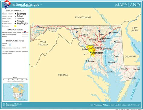United States Geography For Kids Maryland