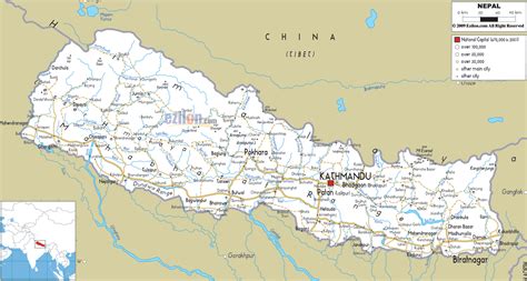 Nepal Maps Detailed Nepal Travel Maps 20182019 Mapfocus